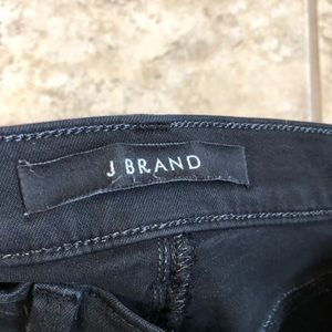 J Brand Black Skinny Cropped Jean - 29